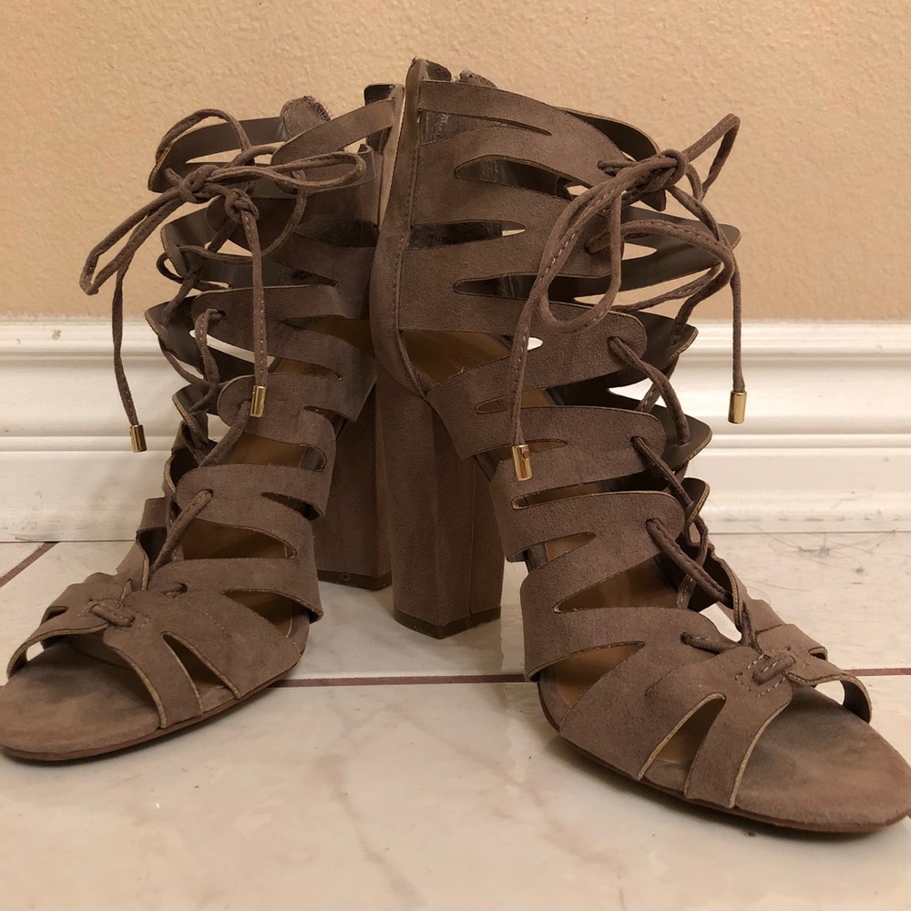 Charlotte Russe lace up heels